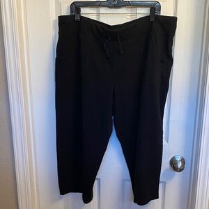 Athletic Works Black Active Pants/Waist W/stretch is 24”